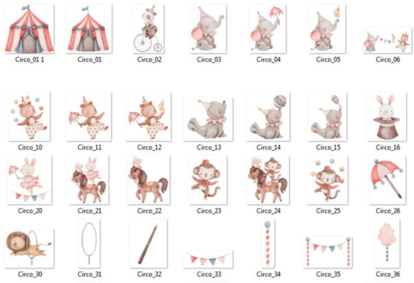Kit Aquarela - Circo Menino - Image 2