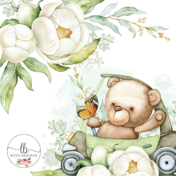 Kit Aquarela - Digital Urso (completo)