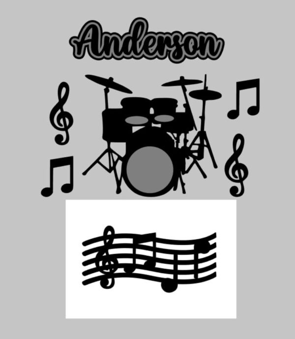 Kit Arquivos de Corte Bateria, Friends e Frozen