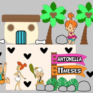 Kit Arquivos de Corte Flintstones, Sonic e Gatinho