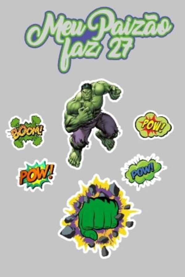 Kit Arquivos de Corte Homem Aranha, Hulk e Super Pai - Imagem 2