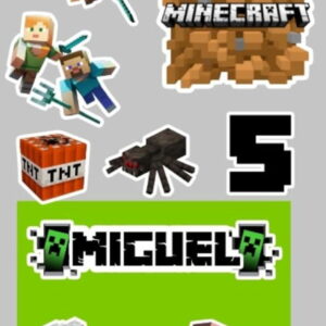 Kit Arquivos de Corte Minecraft, Mickey Baby e Mickey