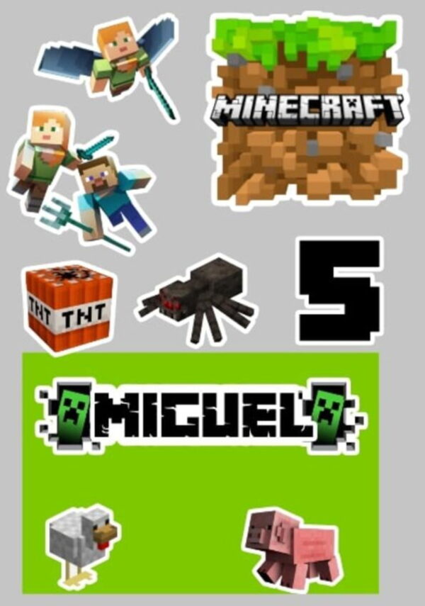 Kit Arquivos de Corte Minecraft, Mickey Baby e Mickey