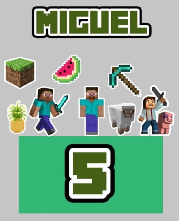 Kit Arquivos de Corte Minecraft, Minions e Mundo Bita
