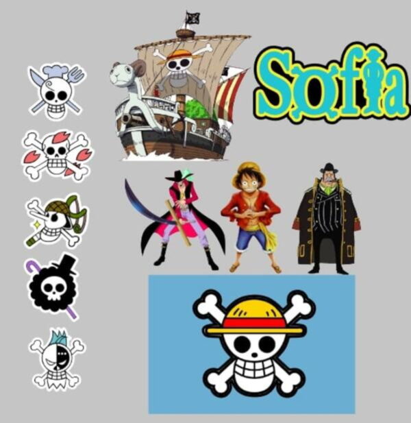 Kit Arquivos de Corte One Piece, Naruto e Moana