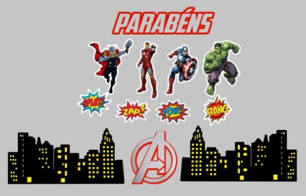 Kit Arquivos de Corte Pantera Negra, Vingadores e Capitã Mar - Image 2
