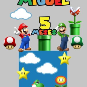 Kit Arquivos de Corte Super Mario, Moranguinho e Branca de N
