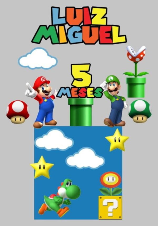 Kit Arquivos de Corte Super Mario, Moranguinho e Branca de N