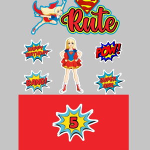 Kit Arquivos de Corte Supergirl, Super Heróis e Homem Aranha
