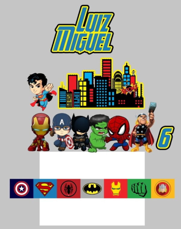 Kit Arquivos de Corte Supergirl, Super Heróis e Homem Aranha - Image 2