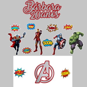 Kit Arquivos de Corte Vingadores e Vídeo Game