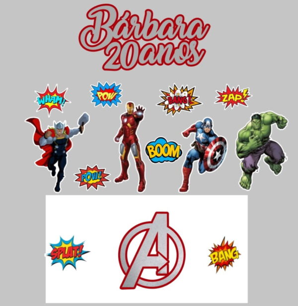 Kit Arquivos de Corte Vingadores e Vídeo Game