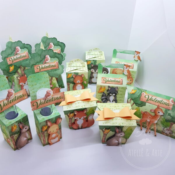 Kit Bosque Encantado Aquarela - Arquivo de Corte Studio - Imagem 5