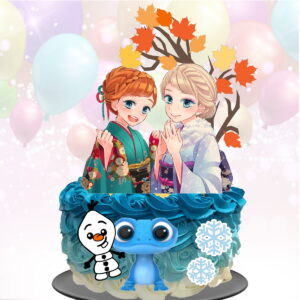 Kit com 5 arquivos de corte 26-FROZEN TOPO DE BOLO PRINT CUT