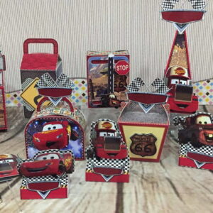 Kit com 5 arquivos de corte: 553-KIT FESTA CARROS EM STUDIO