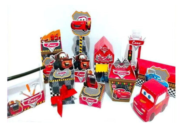 Kit com 5 arquivos de corte: 557-KIT FESTA CARROS EM STUDIO