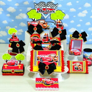 Kit com 5 arquivos de corte: 558-KIT FESTA CARROS EM STUDIO
