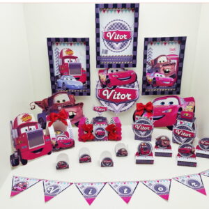 Kit com 5 arquivos de corte: 560-KIT FESTA CARROS EM STUDIO