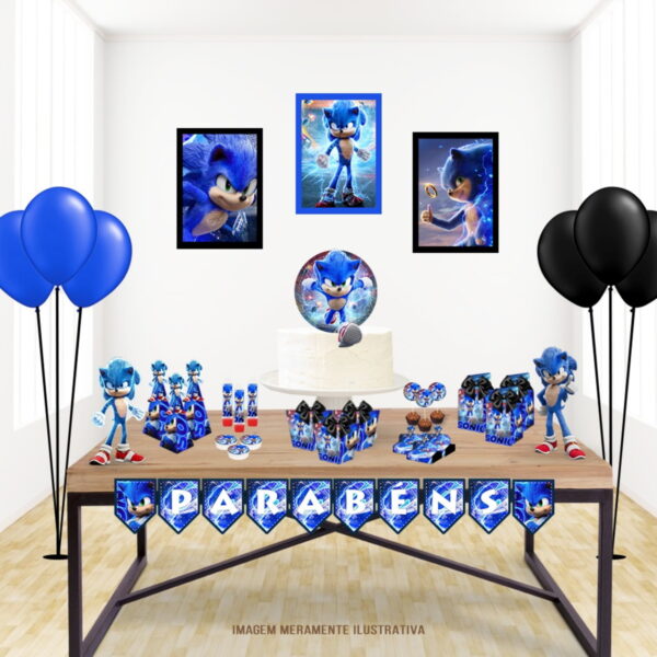 Kit com 5 arquivos de corte 631-KIT FESTA SONIC STUDIO