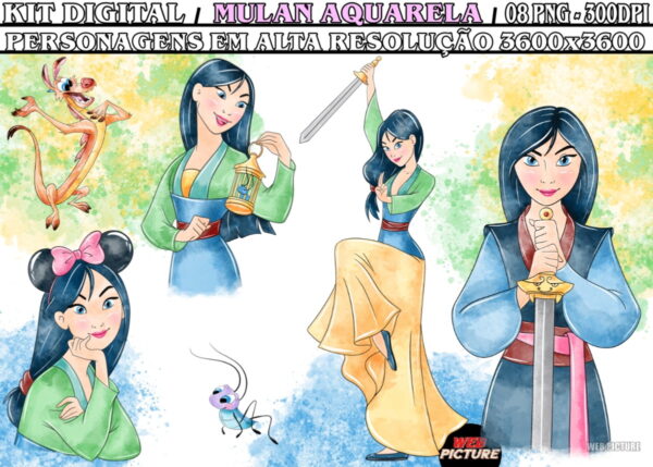 Kit Digita Mulan Aquarela