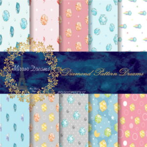 Kit Digital 10 Estampas Diamantes