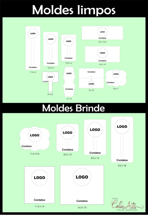Kit Digital - 15 Moldes de Tags para Laços e Acessorios - Imagem 2