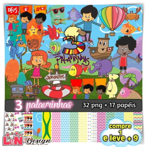 Kit Digital 3 Palavrinhas