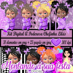 Kit Digital a Poderosa Chefinha Lilás