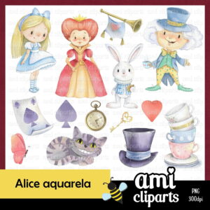 Kit Digital Alice Aquarela
