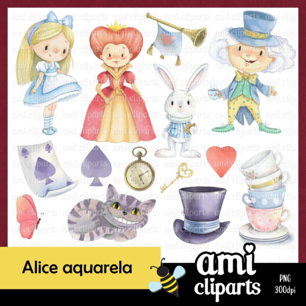 Kit Digital Alice Aquarela