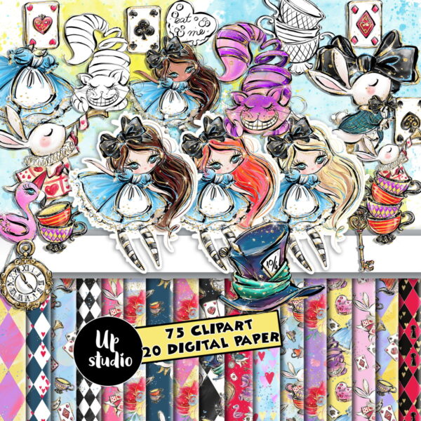 KIT DIGITAL ALICE NO PAÍS DAS MARAVILHAS 6