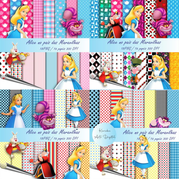 Kit Digital Alice no país das Maravilhas