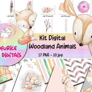 kit digital ANIMAIS DO BOSQUE
