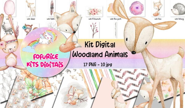 kit digital ANIMAIS DO BOSQUE
