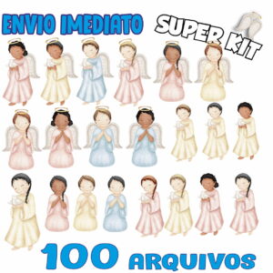 Kit Digital Anjos Crianças