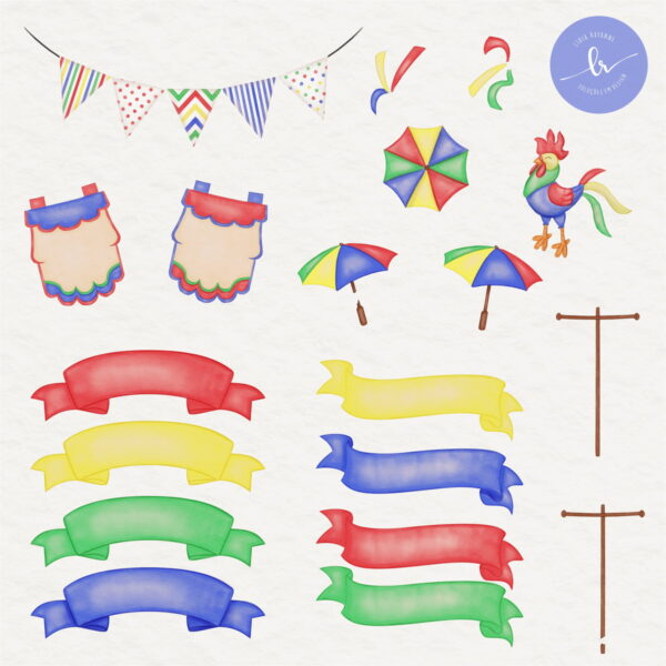 Kit Digital Aquarela - Carnaval Fevo - Image 3
