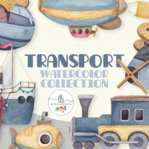 Kit Digital Aquarela - Transporte