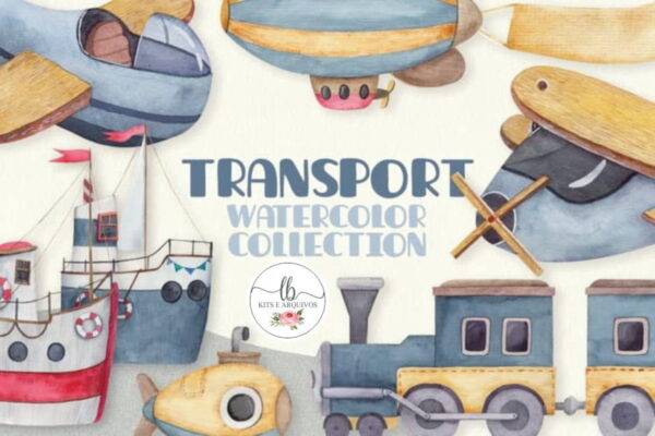 Kit Digital Aquarela - Transporte
