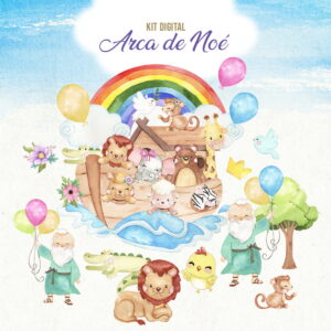 KIT DIGITAL ARCA DE NOÉ AQUARELA