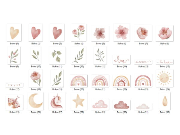 Kit Digital - Arco Íris Boho Aquarela 01 - Imagem 2