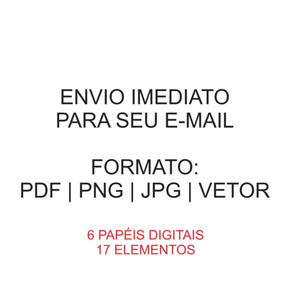 Kit Digital Arco Íris Encantado Boho Arquivo Digital - Imagem 2