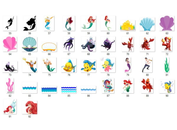 Kit Digital Ariel - Pequena Sereia - Imagem 3
