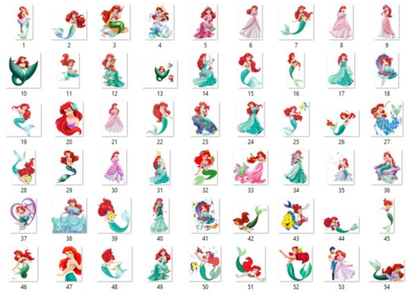 Kit Digital Ariel - Pequena Sereia - Imagem 2