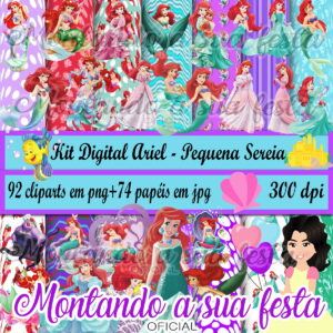 Kit Digital Ariel - Pequena Sereia