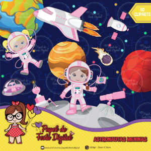 Kit Digital Astronautas Meninas
