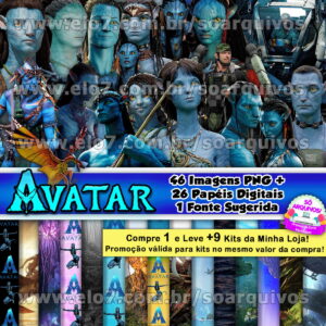 Kit Digital Avatar o Caminho da Água