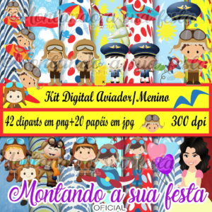 Kit Digital Aviador/menino