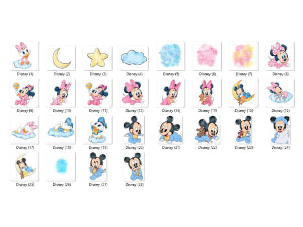 Kit Digital - Baby Disney Aquarela - Imagem 2