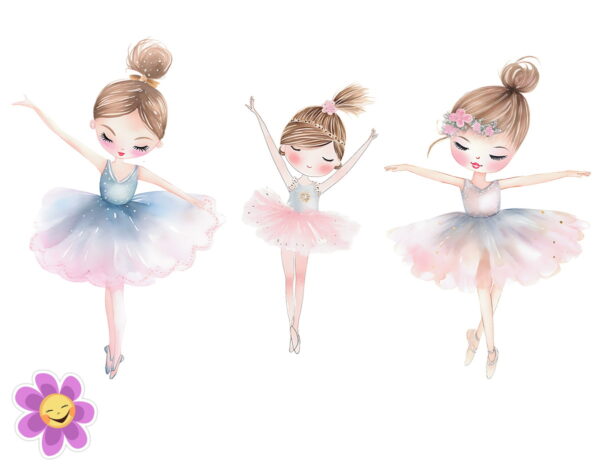 Kit Digital Bailarina Aquarela 2 - Imagem 2