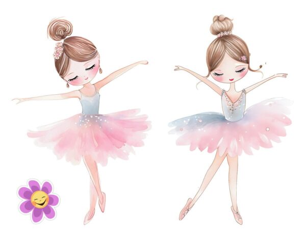 Kit Digital Bailarina Aquarela 2